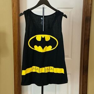 Batman Black and Yellow Logo Tank Top